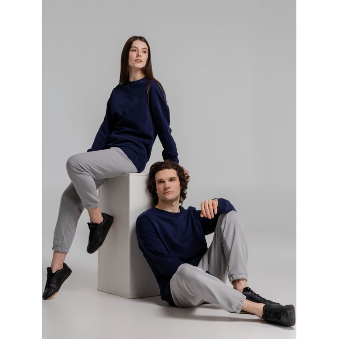 Свитшот унисекс BNC Inspire (Organic), темно-синий, размер XS