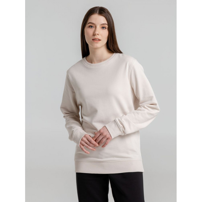 Свитшот унисекс BNC Inspire (Organic), молочно-белый, размер XS