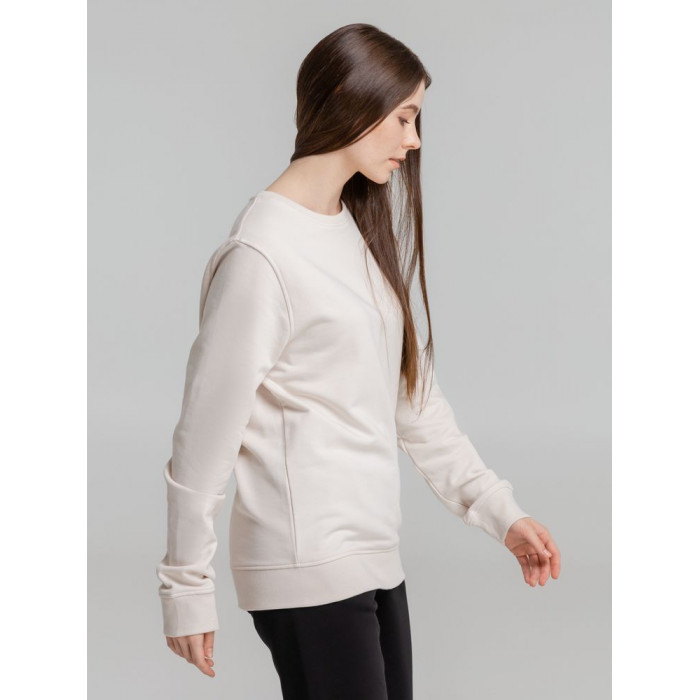 Свитшот унисекс BNC Inspire (Organic), молочно-белый, размер XS