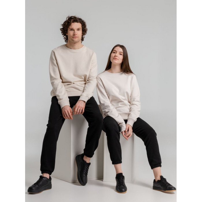 Свитшот унисекс BNC Inspire (Organic), молочно-белый, размер XS