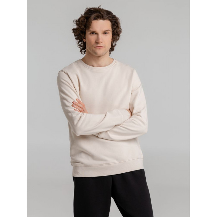 Свитшот унисекс BNC Inspire (Organic), молочно-белый, размер XS