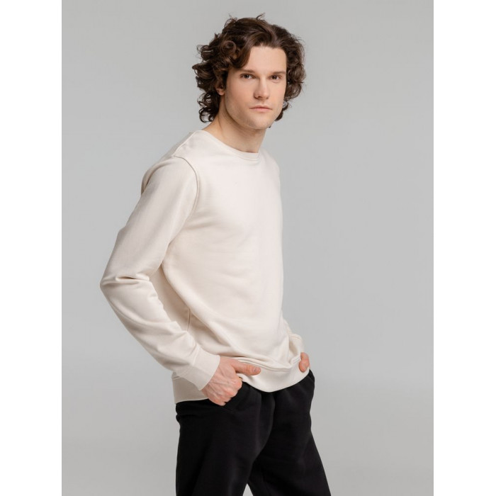 Свитшот унисекс BNC Inspire (Organic), молочно-белый, размер XS