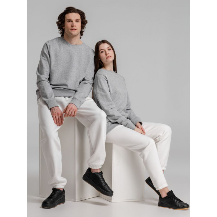 Свитшот унисекс BNC Inspire (Organic), серый меланж, размер XS