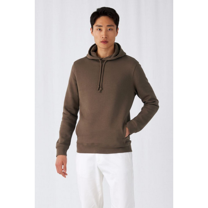 Толстовка с капюшоном унисекс BNC Inspire (Organic), серый меланж, размер 3XL