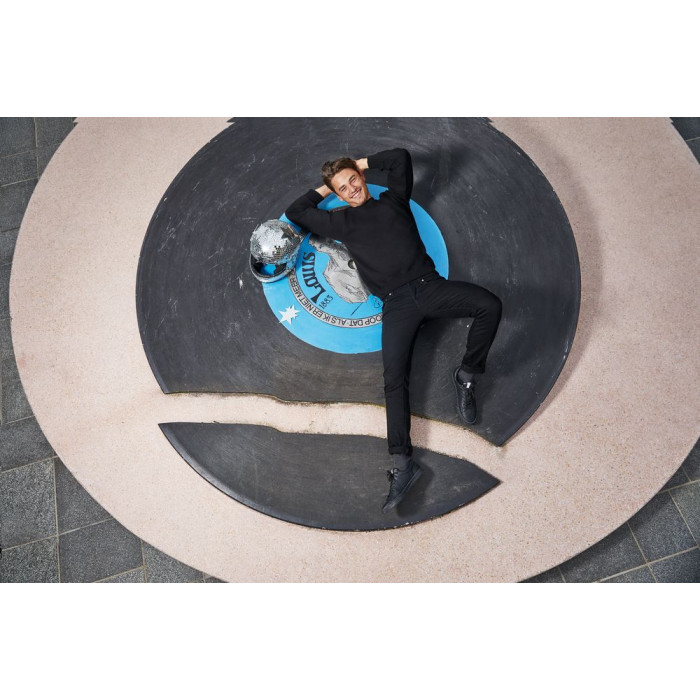 Толстовка ID.002 ярко-синяя, размер XL