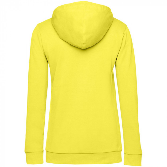 Толстовка с капюшоном женская Hoodie, желтая, размер XL