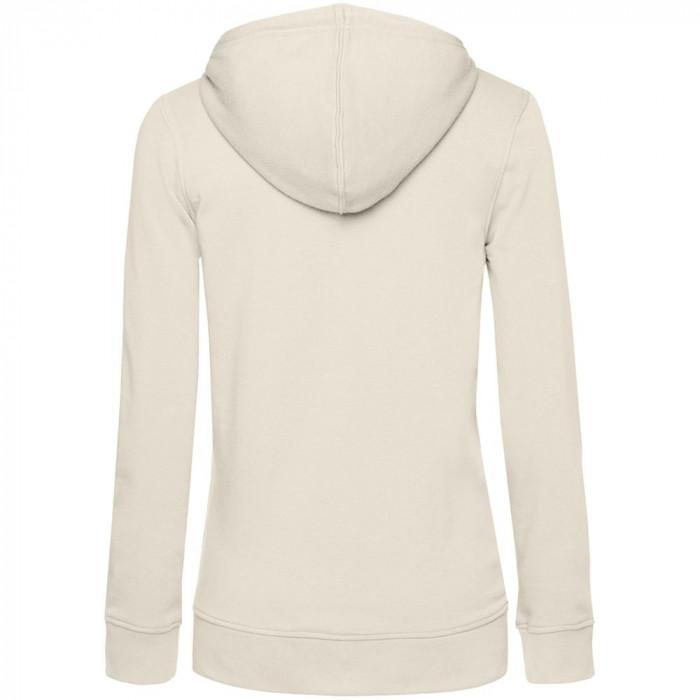 Толстовка на молнии с капюшоном женская BNC Inspire (Organic), молочно-белая, размер XXL