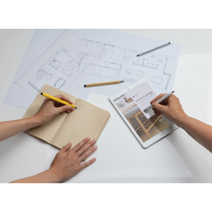 Многофункциональный вечный карандаш Eon из переработанного алюминия RCS