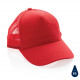 Бейсболка Impact c сеткой из переработанного хлопка AWARE™, 5 клиньев, 190 г Бейсболка Impact c сеткой из переработанного хлопка AWARE™, 5 клиньев, 190 г