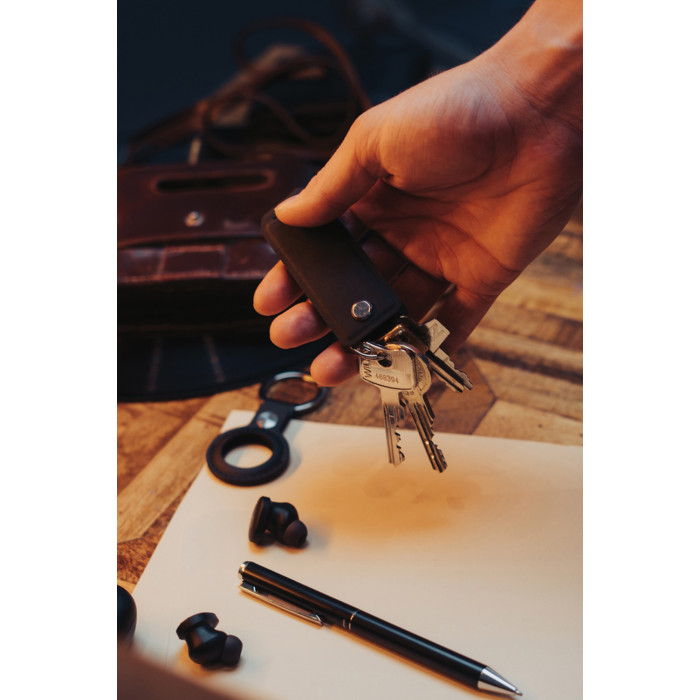 Чехол для ключей с ручкой в комплекте Swiss Peak Tula из переработанного полиуретана RCS