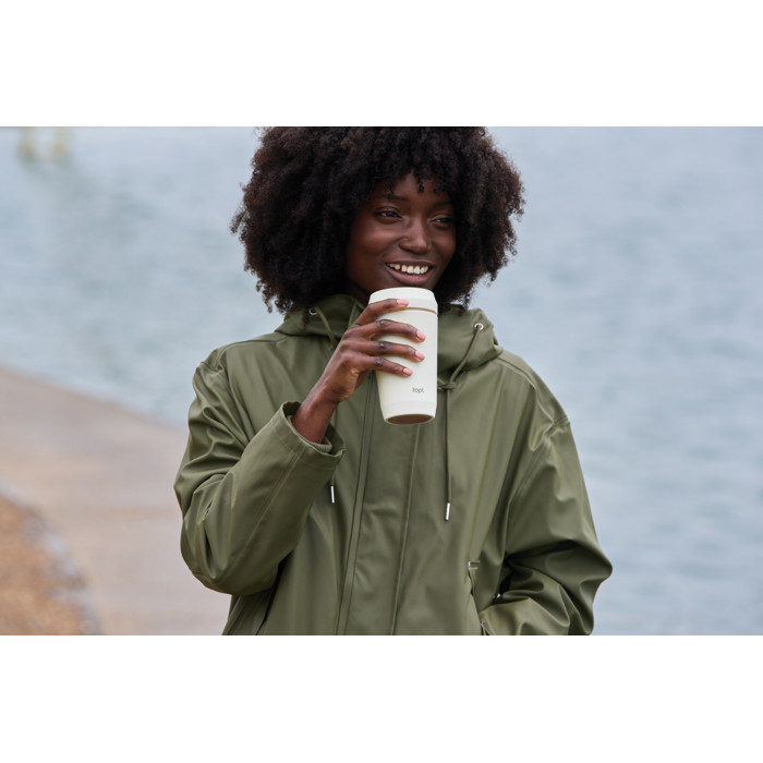 Термостакан Topl из переработанной стали с крышкой 360°, 354 мл