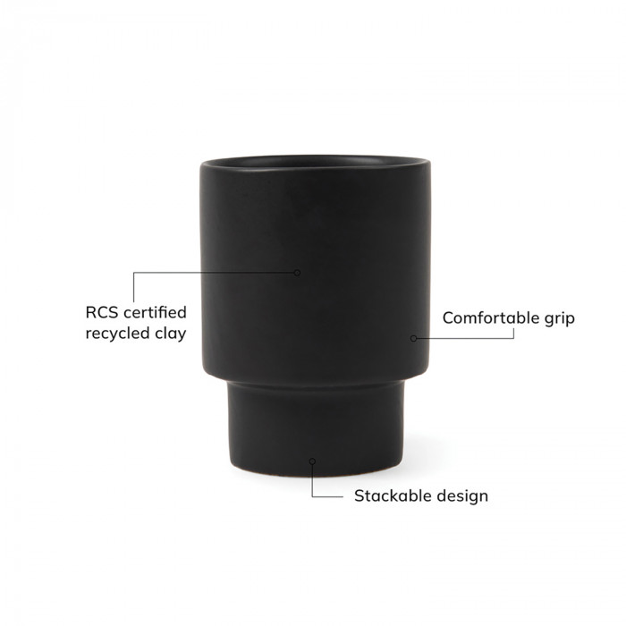 Стакан VINGA Nagano pure из керамики RCS, 300 мл